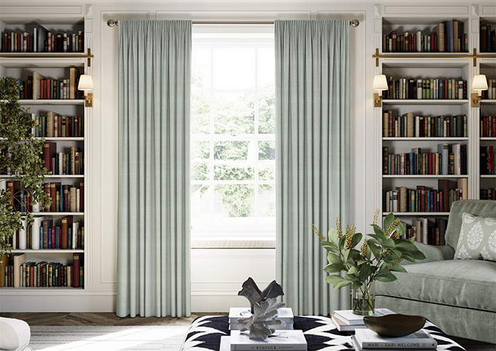 San Remo (Blackout), Light Green - Made to Measure Curtains - Image 3